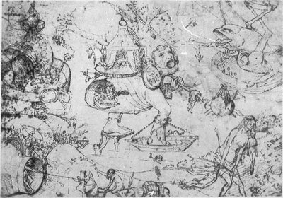 Scene from Hell with Paraphrase from the Garden of Earthly Delights by Hieronymus Bosch